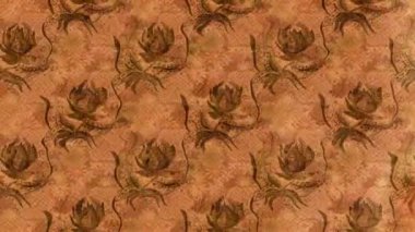 Renkli unsurlarla hareketli arka plan görüntüleri. Çiçekler. Eski model. Bayrak tarzı. Video kaydı. Şablon. Döngü. Kusursuz..