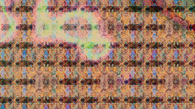 Raster illüstrasyonundaki çiçek desenli çizim. Bej renklerde. Güzel kumaş deseni. Raster illüstrasyonu.