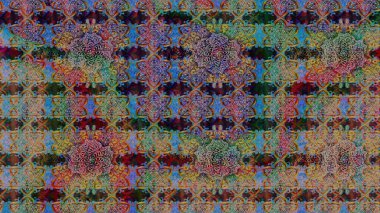 Raster illüstrasyonundaki çiçek desenli çizim. Güzel kumaş deseni. Renkli Bahar Teması eskiz kalıbı. Düz Çiçek Elementleri Tasarımı.