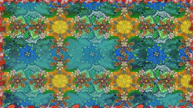 Çiçeksiz desenlerin resmi. Vadinin mavi renkli çiçekleri.