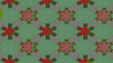 Çiçek yeşili eskiz deseni. Raster çiçek izi. Klasik taslak çizimi.