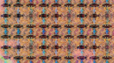 Desen, çizim, çiçek sınırı. Çiçek çelengi. Güzel, parlak, pürüzsüz kumaş, tuval. Kıvırcık, parlak örgü. Eski moda arka plan. Raster illüstrasyonu.