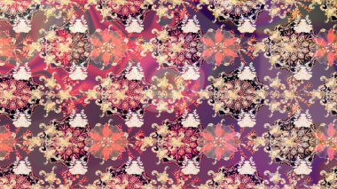 Çiçekli eskiz çizimi. Pembe renkli çiçekler. Renkli Yaz Temalı eskiz kalıbı. Düz Çiçek Elementleri Tasarımı.