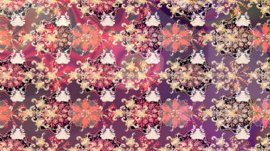 Çiçekli eskiz çizimi. Pembe renkli çiçekler. Renkli Yaz Temalı eskiz kalıbı. Düz Çiçek Elementleri Tasarımı.