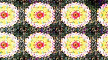 Çizim çiçek deseni duvar kâğıdı olarak kullanılabilir. Tarafsız renklerde çiçekler. Raster illüstrasyonu.