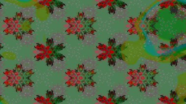 Arabesk ile klasik model. Geleneksel klasik süs. Arabesk ve çiçekli doğu raster desenleri.