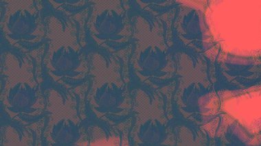 Küçük çaplı çiçeklerdeki basit şirin desenler. Tekstil veya kitap kapakları, imalat, duvar kağıtları, baskı, hediye paketi ve yapıştırma kitabı için çiçek eskizi geçmişi. Raster illüstrasyonu.