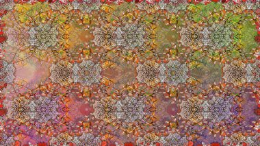 Botanik seamless modeli. Organik öğeleri. Suluboya efekti. Raster desen.