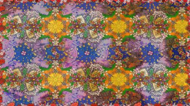 Etnik Mandala süsleme. Kullanılabilir Tekstil, tebrik kartı, boyama kitabı, telefon durumda yazdırma için. Raster kına dövme tarzı. Hint çiçek desenli madalyon desen.