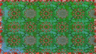 Raster illüstrasyonu. Bahar çiçekli, dikişsiz, sevimli çiçek deseni. Güzel kumaş deseni.