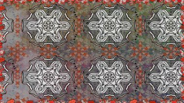 Çiçekler, suluboya ile sorunsuz çiçek desenli. Raster desen. Fantezi kumaş deseni.