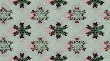 Çiçeksel gri, pürüzsüz desen. Raster çiçek izi. Klasik taslak çizimi.