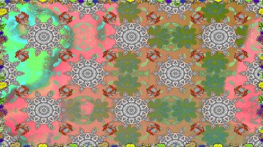 Düz Çiçek Elementleri Tasarımı. Sevimli çiçek raster deseni. Kusursuz Renksiz Bahar Temalı Kusursuz Arkaplan. Gri renkli çiçekler.