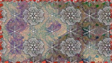 Küçük çaplı çiçeklerdeki basit şirin desenler. Raster illüstrasyonu. Tekstil veya kitap kapakları, imalat, duvar kağıtları, baskı, hediye paketi ve yapıştırma kitabı için çiçeksiz arka plan.