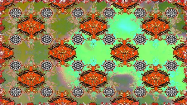 Ev dekoru. Fantezi çiçekli kusursuz desen, doğal duvar kağıdı, çiçek desenli kıvrım çizimi. Paisley el çizimi elementler.