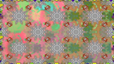 Raster dikişsiz çiçek deseni. Vadinin gri renkli çiçekleri.