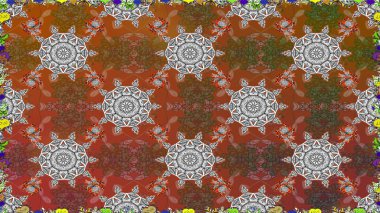 Tekstil ya da kitap kapakları, imalat, duvar kağıtları, baskı, hediye paketi ve yapıştırma kitabı için çiçeksiz arka plan. Küçük çaplı çiçeklerdeki basit şirin desenler. Raster illüstrasyonu.