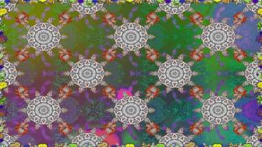 Raster illüstrasyon. Küçük çiçek sevimli çiçek desen. Sorun -suz.