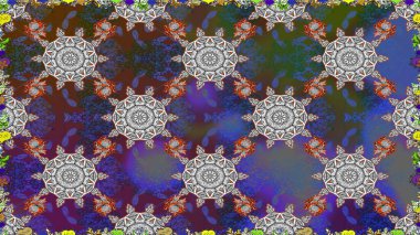 Raster deseni. Çiçekler, suluboya ile dikişsiz çiçek deseni. Küçük çiçek Güzel Çiçek desen.