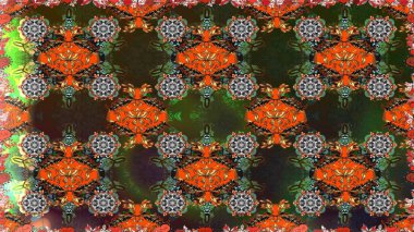 Raster illüstrasyonu. Suluboya tarzında kahverengi renkte. Pürüzsüz bahar deseni ve küçük çiçekler.