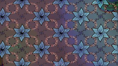 Eskiz klasiği. Raster Şirin kumaş deseni. Renkli Bahar Teması eskiz kalıbı. Düz Çiçek Elementleri Tasarımı.