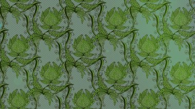 Çiçek arkaplan. Çizim raster deseni. Güzel kumaş deseni.
