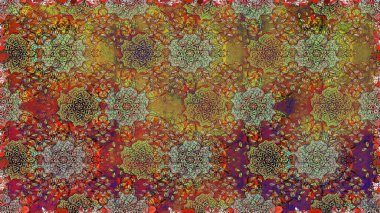 Raster güzel kumaş deseni. Soyut zerafet çiçek arka plan ile seamless modeli.