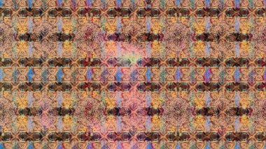 Raster düz çiçek çizim deseni. Hediye ambalaj kağıdı, tebrik kartları, posterler ve pankart tasarımı. Bej renkte çiçekler.