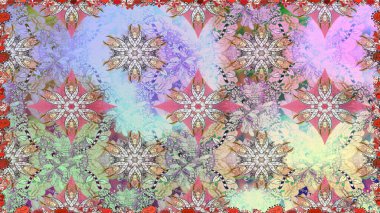 Renkli Bahar Temalı Kusursuz Arkaplan. Düz Çiçek Elementleri Tasarımı. Çiçeksiz desenli arka plan, yaz çiçekleri. Tarafsız renklerde çiçekler.