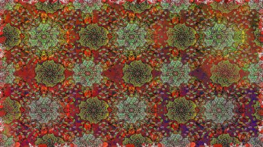 Organik elementler. Botanik kusursuz desen. Suluboya etkisi. Raster deseni.