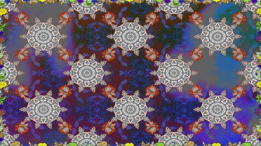 Tatlı suluboya, dikişsiz çiçek deseni. Kartlar, davetiyeler, tarih kartları ve daha fazlası için kullanılabilir. Büyük bir suluboya çiçek seti..