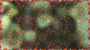 Raster. Zarif, parlak ve pürüzsüz kahverengi çiçek desenli tasarım. Sabıka baskıları, bebek kıyafetleri, duvar kâğıtları, paket kutuları vb..