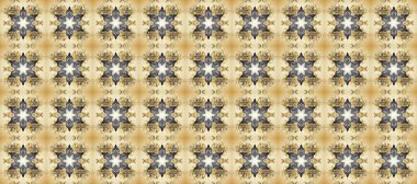 Barok tarzında kusursuz bir doğulu süsü. Geleneksel klasik raster altın pürüzsüz desen. Bej, gri ve nötr renklerde altın elementler.