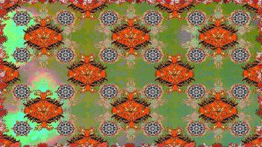 Küçük çiçekte güzel bir desen var. Çiçek arkaplan. Raster deseni. - Yeşil çiçekler. Çiçek kolajı. Doğa. Çiçek bileşimi.