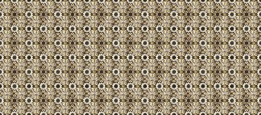 Çizgi sanatı tasarım şablonu için kusursuz sınır. Doğu tarzı element. Altın desenli çiçek dekoru. Davetiyeler, kartlar, web sayfası için Raster illüstrasyon. Bej, gri ve kahverengi renklerde altın element.