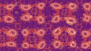 Renkli unsurlarla hareketli arka plan görüntüleri. Çiçekler. Eski model. Bayrak tarzı. Video kaydı. Şablon. Döngü. Kusursuz..