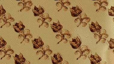 Renkli unsurlarla hareketli arka plan görüntüleri. Çiçekler. Eski model. Bayrak tarzı. Video kaydı. Şablon. Döngü. Kusursuz..