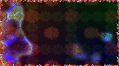 Küçük çiçekte güzel bir desen var. Çiçek kolajı. Çiçek arkaplan. - Gri çiçekler. Çiçek kompozisyonu. Raster deseni. Doğa.