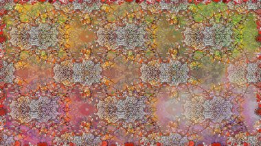 Sevgililer günü ve tebrik kartı konsepti için şık bir davetiye. Çiçek kompozisyonu, el boyası, hassas şablon. Manzaralı çiçek deseni. Üst görünüm, yumuşak kahverengi renk tarzı.