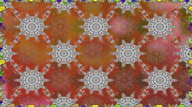 Moda baskıları için zarif bir şablon. Çiçekli bahar çiçekleri. Kusursuz. Motley illüstrasyonu. Küçük renkli çiçekler. Küçük çiçekte şirin desenler.