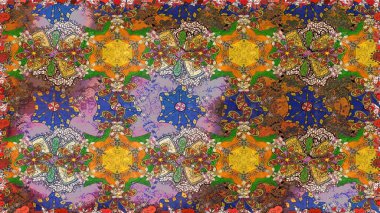 Küçük çaplı çiçeklerdeki basit şirin desenler. Raster illüstrasyonu. Tekstil veya kitap kapakları, imalat, duvar kağıtları, baskı, hediye paketi ve yapıştırma kitabı için çiçeksiz arka plan.