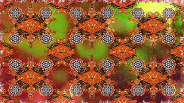 Organik elementler. Botanik kusursuz desen. Raster deseni. Suluboya etkisi.