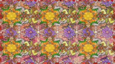 Nazik romantik baskı. Tatil havası. Bahar mevsimi. Raster dikişsiz sevimli çiçek deseni.