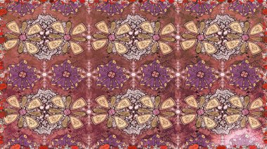 Organik elementler. Suluboya etkisi. Raster deseni. Botanik kusursuz desen.