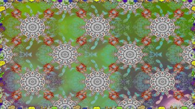 Küçük çiçekte güzel bir desen. Çiçekli bahar çiçekleri. Motley illüstrasyonu. Kusursuz. Küçük renkli çiçekler. Moda baskıları için zarif bir şablon.