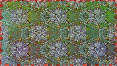 Motley illüstrasyonu. Kusursuz. Çiçekli bahar çiçekleri. Moda baskıları için zarif bir şablon. Küçük çiçekte güzel bir desen. Küçük renkli çiçekler..