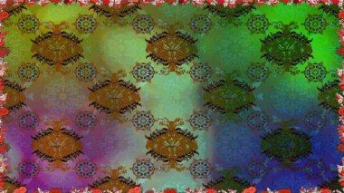 Raster. Güzel suluboya çiçekler, parlak tablolar ilham verici çiçek desenli kusursuz arka plan..