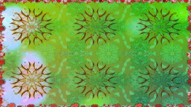 Sevimli küçük çiçek desenle. Raster resim. Çiçek desenli çiçek ve yaprakları ile.