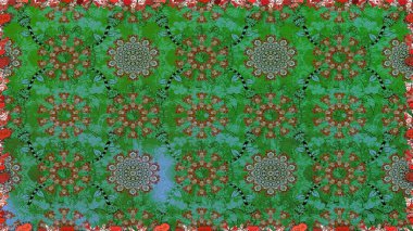 Çiçekler suluboya seamless modeli. Raster şık kumaş deseni.