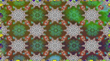 Tekstil ya da kitap kapakları, imalat, duvar kağıtları, baskı, hediye paketi ve yapıştırma kitabı için çiçeksiz arka plan. Küçük çaplı çiçeklerdeki basit şirin desenler. Raster illüstrasyonu.